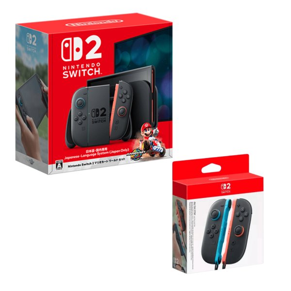 画像1: 【送料別】Nintendo Switch 2（日本語・国内専用） マリオカート ワールド セット+ Joy-Con 2 (L) ライトブルー/(R) ライトレッド【新品】 (1)