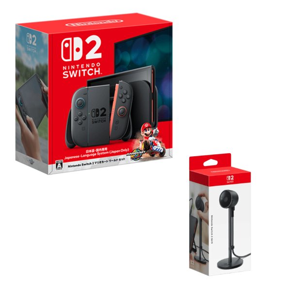 画像1: 【送料別】Nintendo Switch 2（日本語・国内専用） マリオカート ワールド セット+ Nintendo Switch 2 カメラ【新品】 (1)