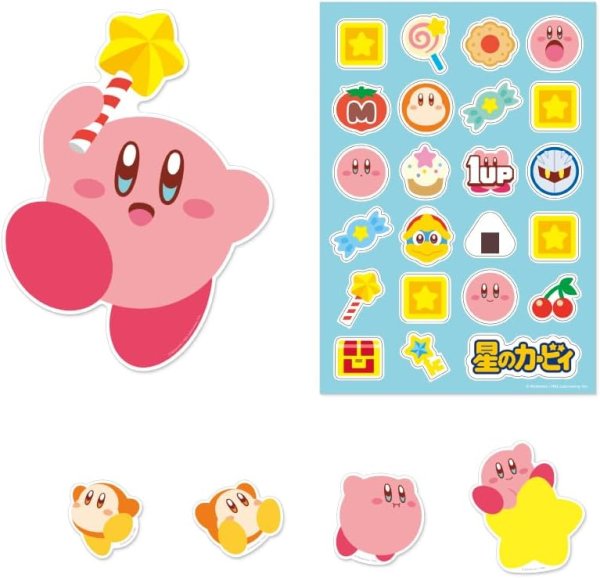 画像1: 星のカービィ　デコレーションステッカー（カービィ＆スターロッド）【新品】 (1)