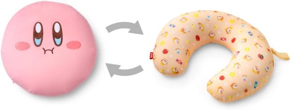 画像3: 星のカービィ　2WAYネックピロー（ほおばり）【新品】 (3)