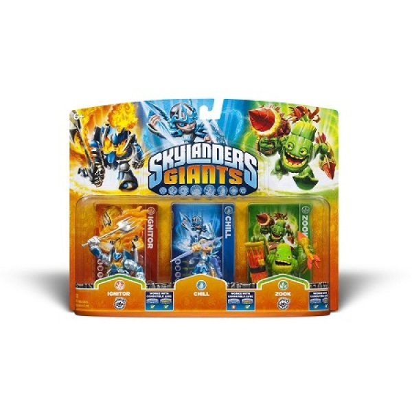 画像1: Skylanders Giants Triple Pack: Ignitor/Chill/Zook スカイランダースジャイアンツ トリプルパック　：　イグナイター/チル/ズック (1)