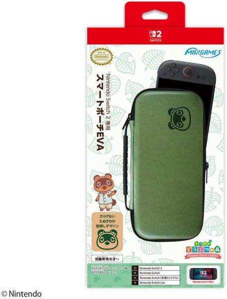 画像1: 【送料別】Nintendo Switch 2 専用スマートポーチEVA　あつまれ どうぶつの森 たぬきちver.【新品】 (1)