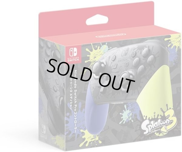 画像1: 【任天堂純正品】Nintendo Switch Proコントローラー スプラトゥーン3エディション【新品】 (1)