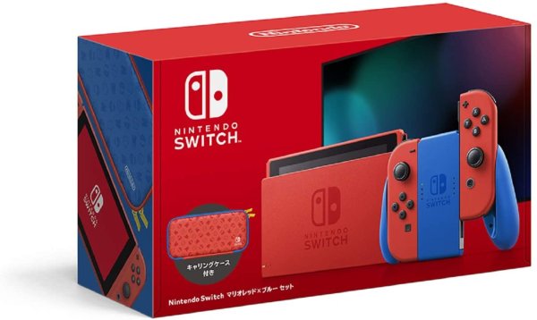 画像1: Nintendo Switch マリオレッド×ブルー セット【新品】 (1)