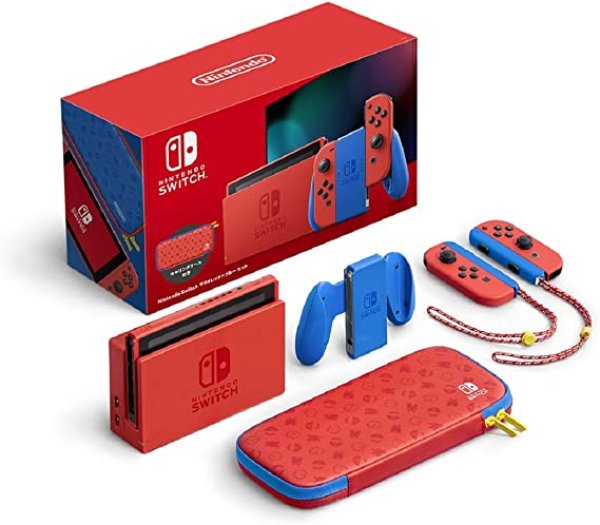 画像2: Nintendo Switch マリオレッド×ブルー セット【新品】 (2)