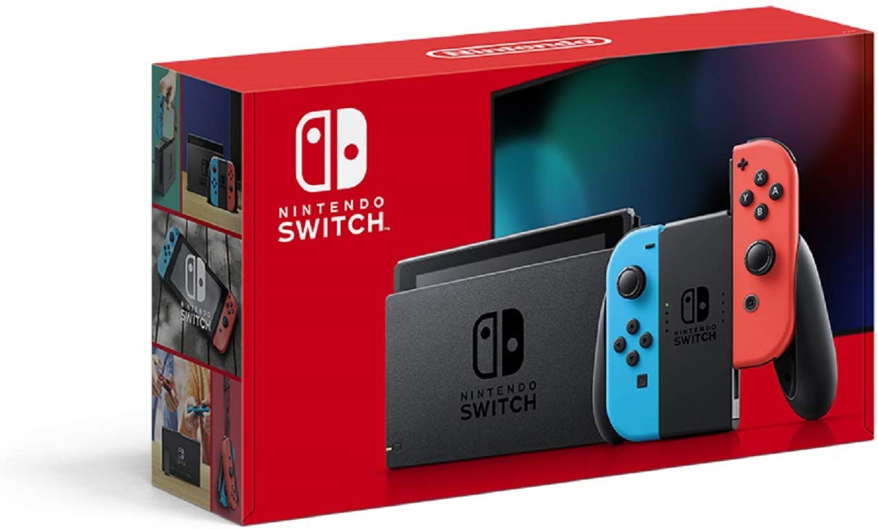 画像1: Nintendo Switch Joy-Con (L) ネオンブルー/ (R) ネオンレッド (パッケージサイズ変更前)【新品】